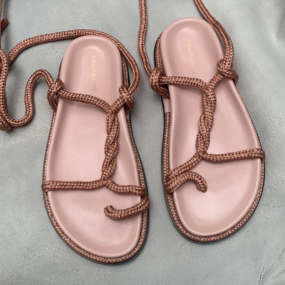 Tamara Mellon Wraparound Sandals